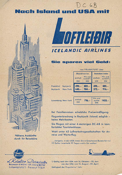 Reiseburo travel brochure, 1964, click for larger image