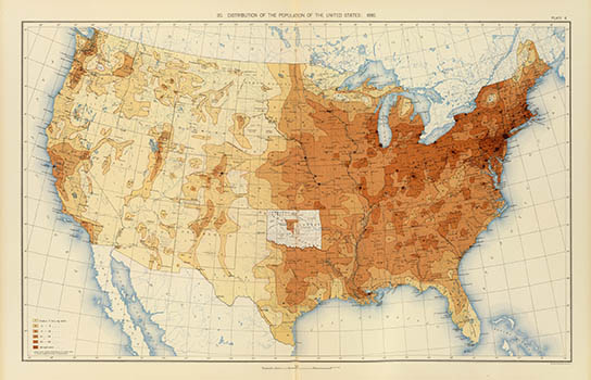 Population distribution, 1880, click for larger image