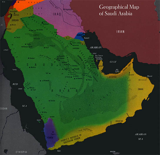 General Saudi Geography, click for larger image