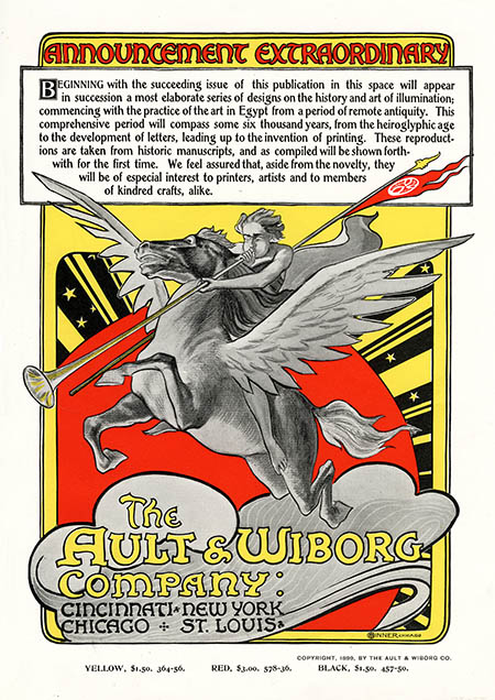 Ault & Wiborg poster ad, click for larger image