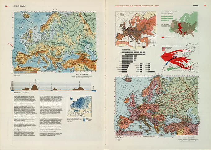 World Geo-graphical Atlas, Europe, click for larger image
