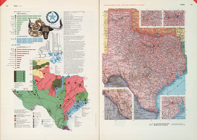 World Geo-graphical Atlas, Texas, click for larger image