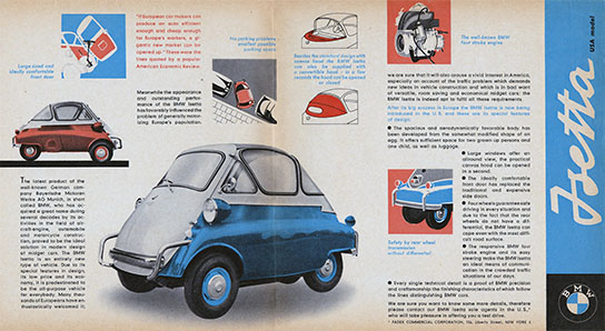 Isetta USA Model brochure, click for larger image