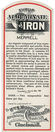 Merrell Label, click for larger image