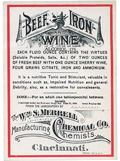 Merrell Label, click for larger image