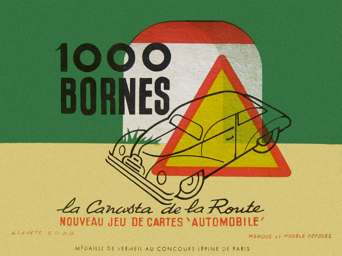 Mille 1000 bornes jeu vintage 1960