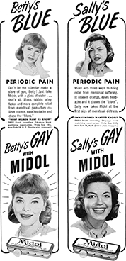 Midol Ads, click for larger image
