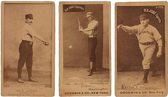 Old Judge cards, click for larger image