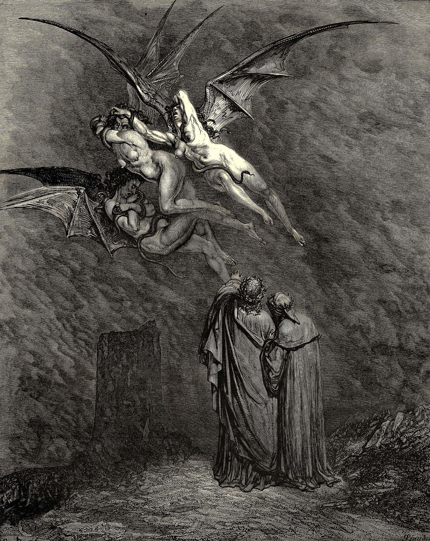 L'Enfer de Dante Alighieri. Avec Les Dessins de Gustave Dore. [Dante's  Inferno]. - Raptis Rare Books