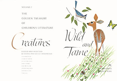Creatures Wild and Tame, title page, click for larger image