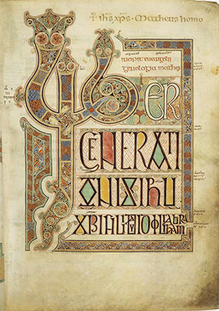 Lindisfarne Gospels, click for larger image