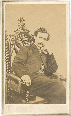 CDV, John Wilkes Booth, click for larger image