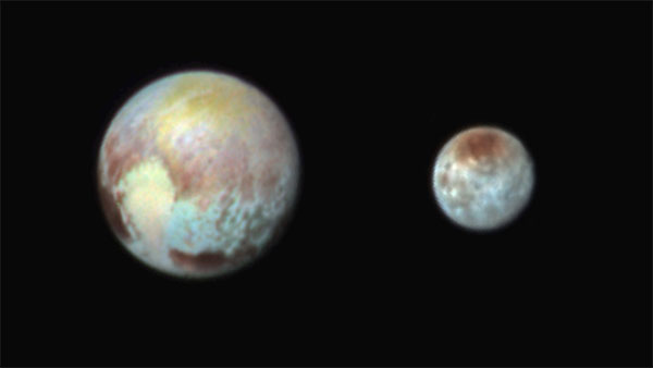 Pluto and Charon, click for larger image