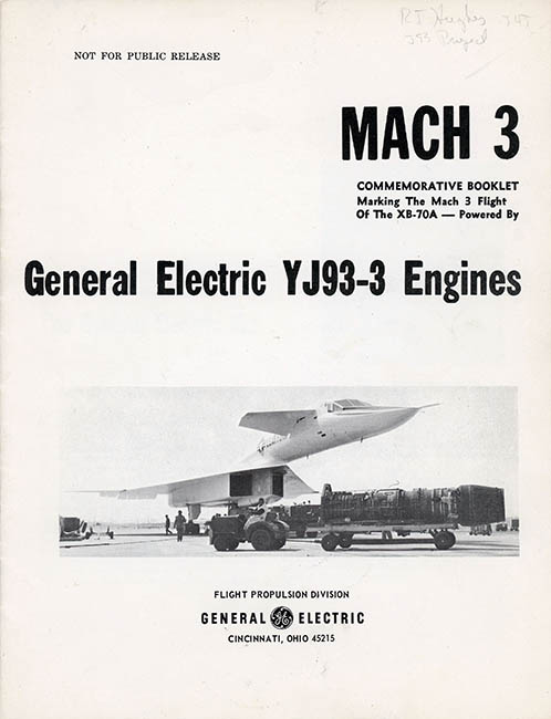 The Mach 3 Commeorative booklet, click for larger image
