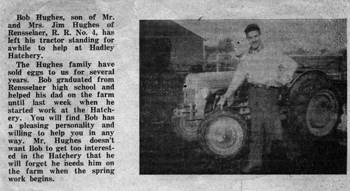 My dad, about to work at Hadley Hatcheries, click for larger image