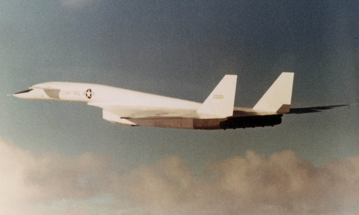 The XB-70 in flight, click for larger image
