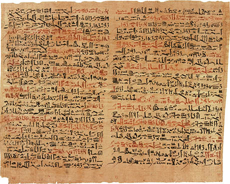 Edwin Smith Papyrus. Click for larger image