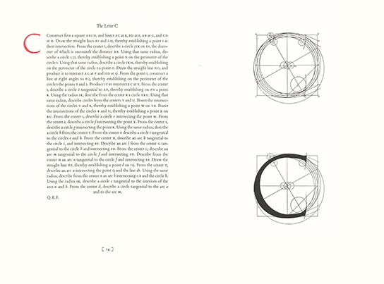 C - A Constructed Roman Alphabet, click for larger image