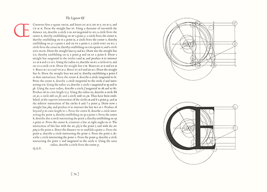 CE ligature - A Constructed Roman Alphabet, click for larger image