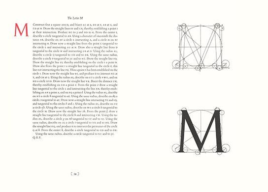 M - A Constructed Roman Alphabet, click for larger image
