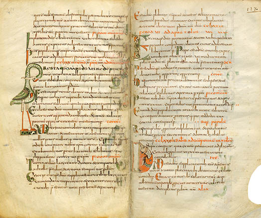 The Gellone Sacramentary, click for larger image