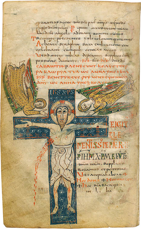 The Gellone Sacramentary, click for larger image