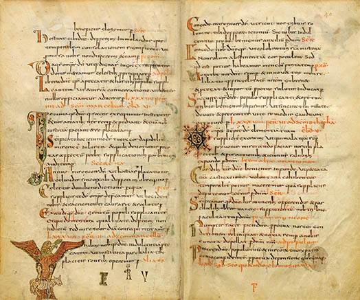 The Gellone Sacramentary, click for larger image