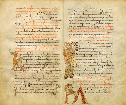 The Gellone Sacramentary, click for larger image