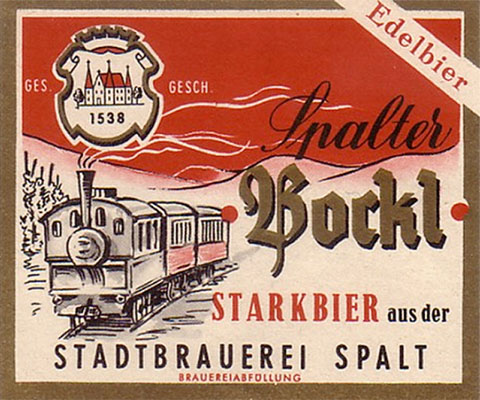 Stadtbrauerei Spalt label, click for larger image