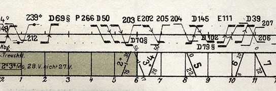 Timetable, 1912, click for larger image